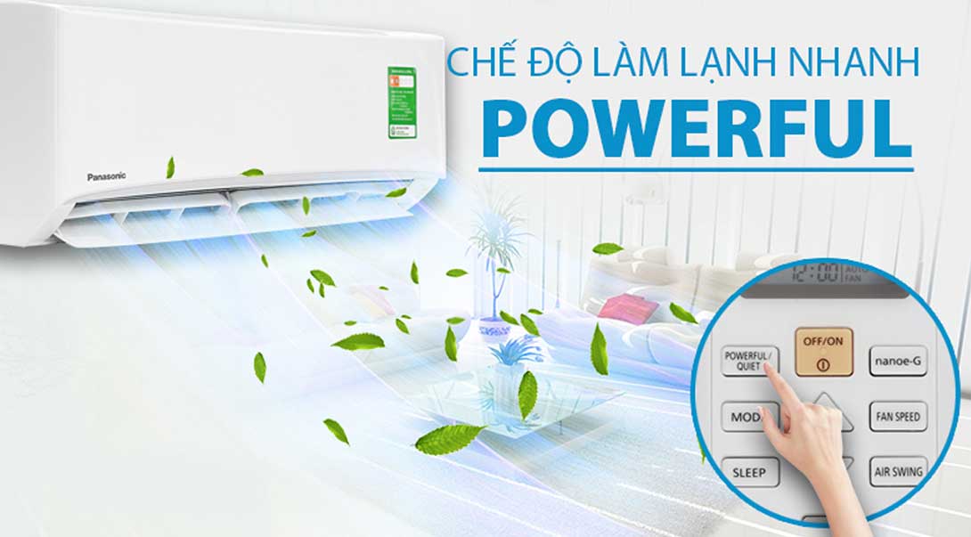 Khám phá chế độ powerful của điều hòa